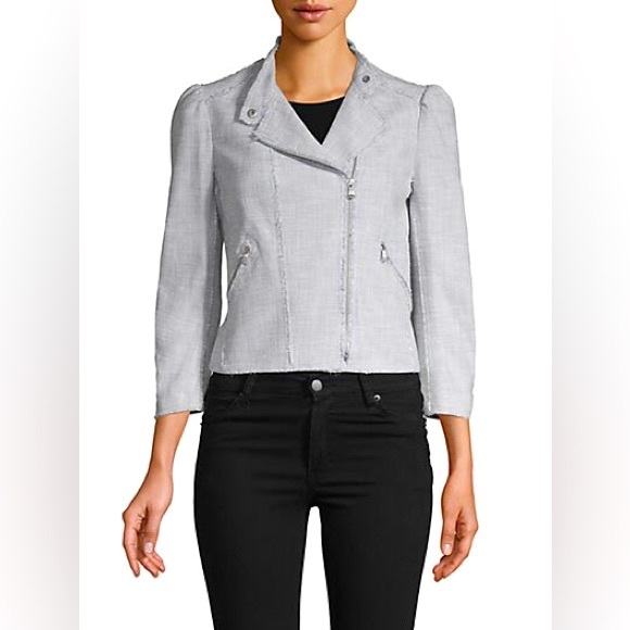 Rebecca Taylor Jackets & Blazers - Rebecca Taylor Woven Moto Jacket